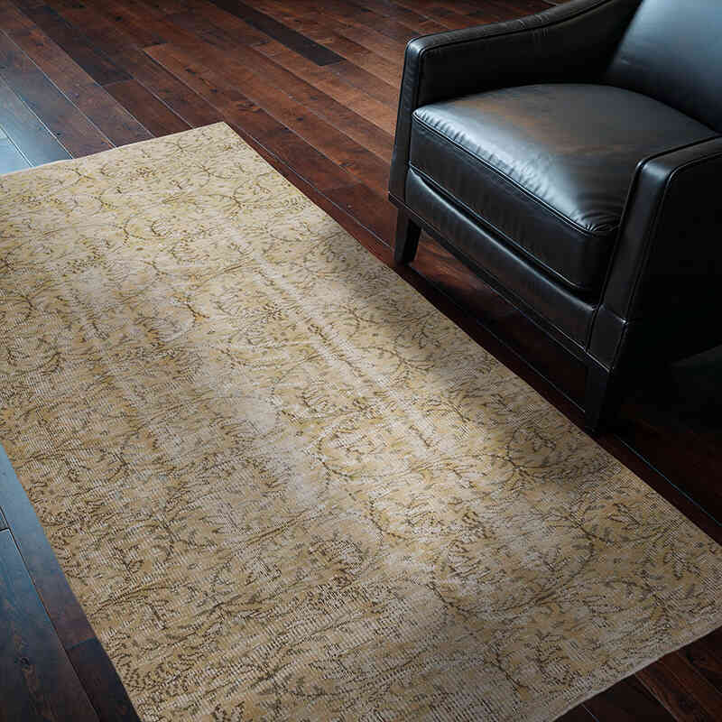 Alfombra Vintage Turca Anudada a Mano - 116 cm x 201 cm - K0067506