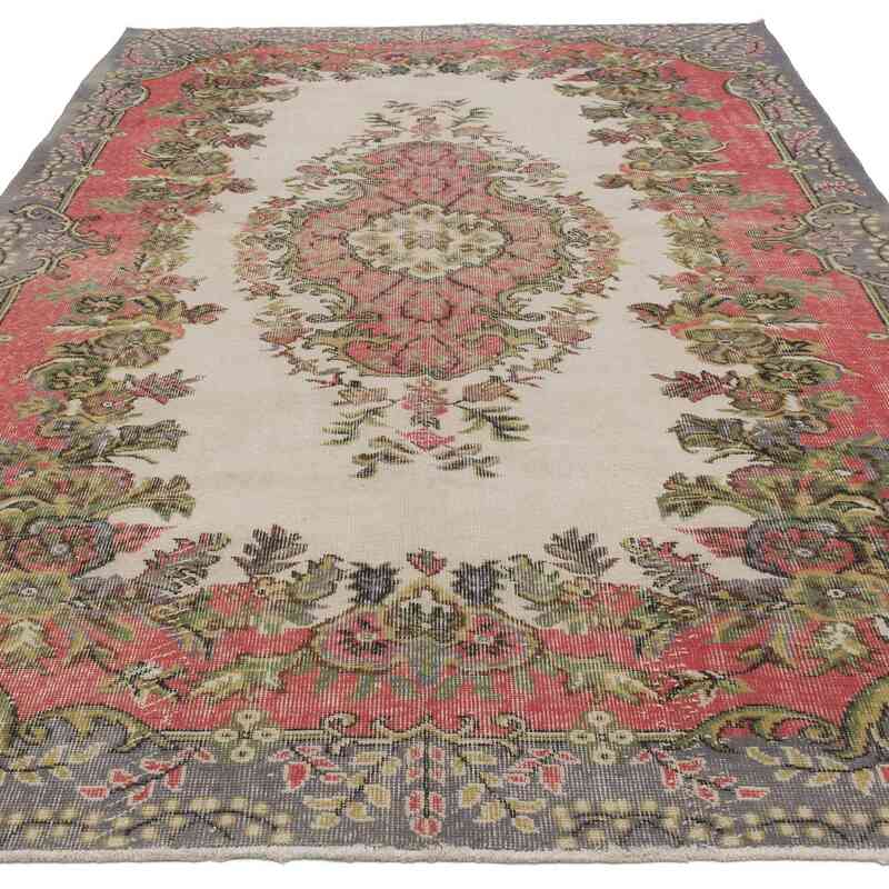 Vintage Turkish Hand-Knotted Rug - 6'  x 9' 5" (72" x 113") - K0067507