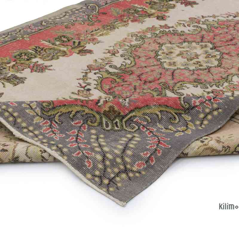 Vintage Turkish Hand-Knotted Rug - 6'  x 9' 5" (72" x 113") - K0067507