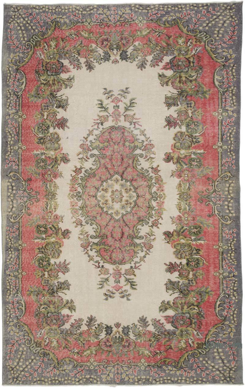 Vintage Turkish Hand-Knotted Rug - 6'  x 9' 5" (72" x 113") - K0067507