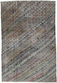 Alfombra Vintage Turca Anudada a Mano - 123 cm x 181 cm