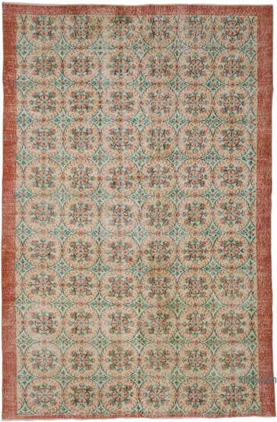 Alfombra Vintage Turca Anudada a Mano - 191 cm x 289 cm