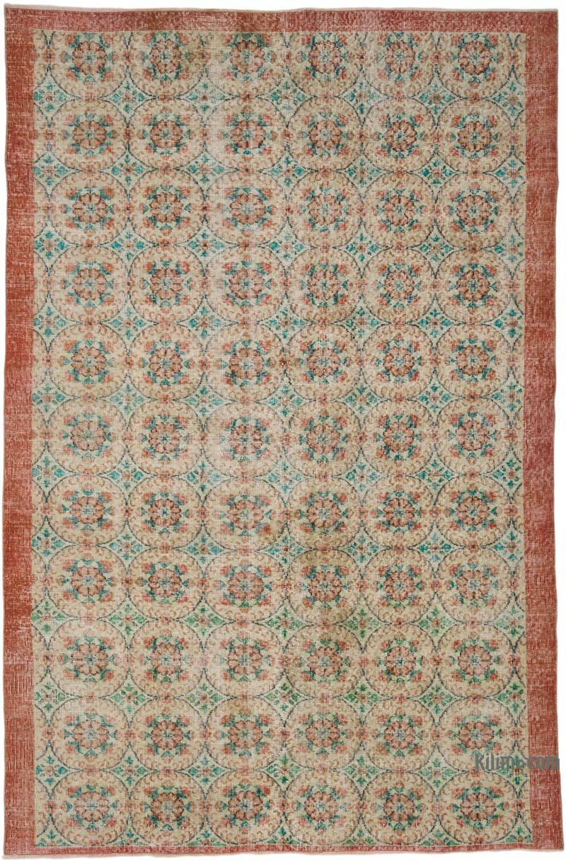 Vintage Turkish Hand-Knotted Rug - 6' 3" x 9' 6" (75" x 114") - K0067512