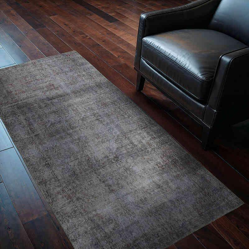 Over-dyed Vintage Hand-Knotted Turkish Rug - 3' 2" x 6' 3" (38" x 75") - K0067525
