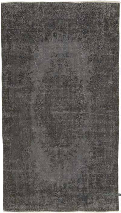 Boyalı El Dokuma Vintage Halı - 120 cm x 207 cm