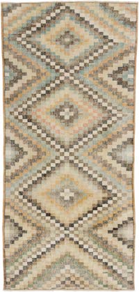 Vintage Turkish Hand-Knotted Rug - 4' 8" x 9' 6" (56" x 114")