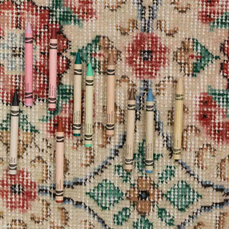 Vintage Turkish Hand-Knotted Rug - 4' 9" x 7'  (57" x 84") - K0067532