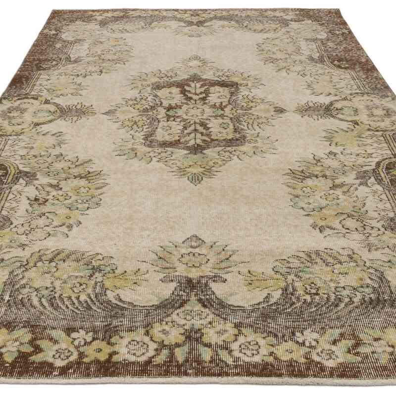 Alfombra Vintage Turca Anudada a Mano - 159 cm x 266 cm - K0067538