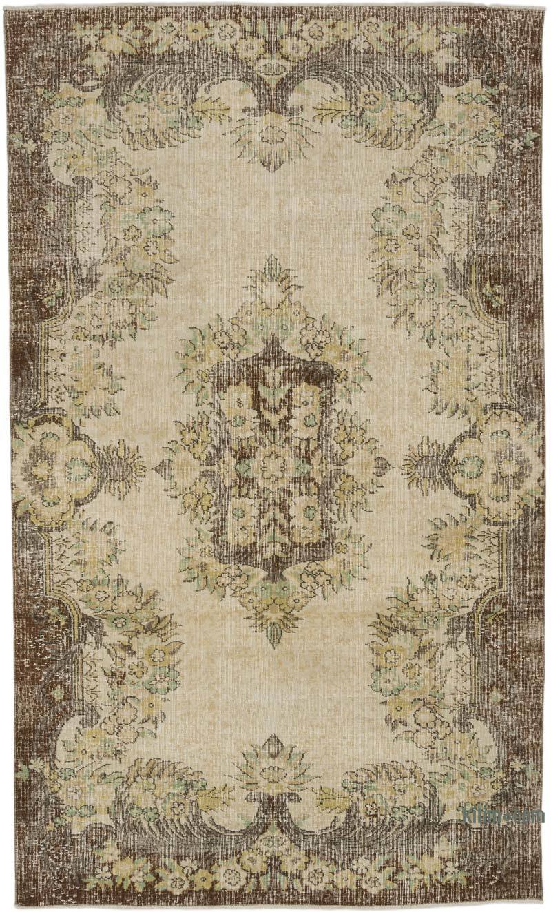 Alfombra Vintage Turca Anudada a Mano - 159 cm x 266 cm - K0067538