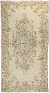 Vintage Turkish Hand-Knotted Rug - 3' 8" x 6' 11" (44" x 83")