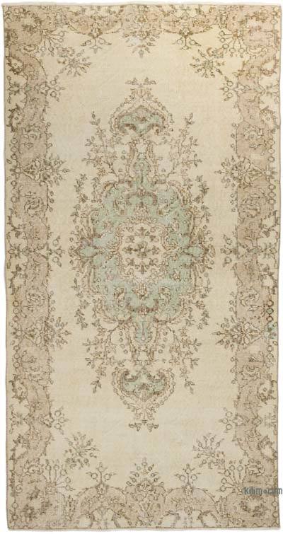 Alfombra Vintage Turca Anudada a Mano - 113 cm x 212 cm