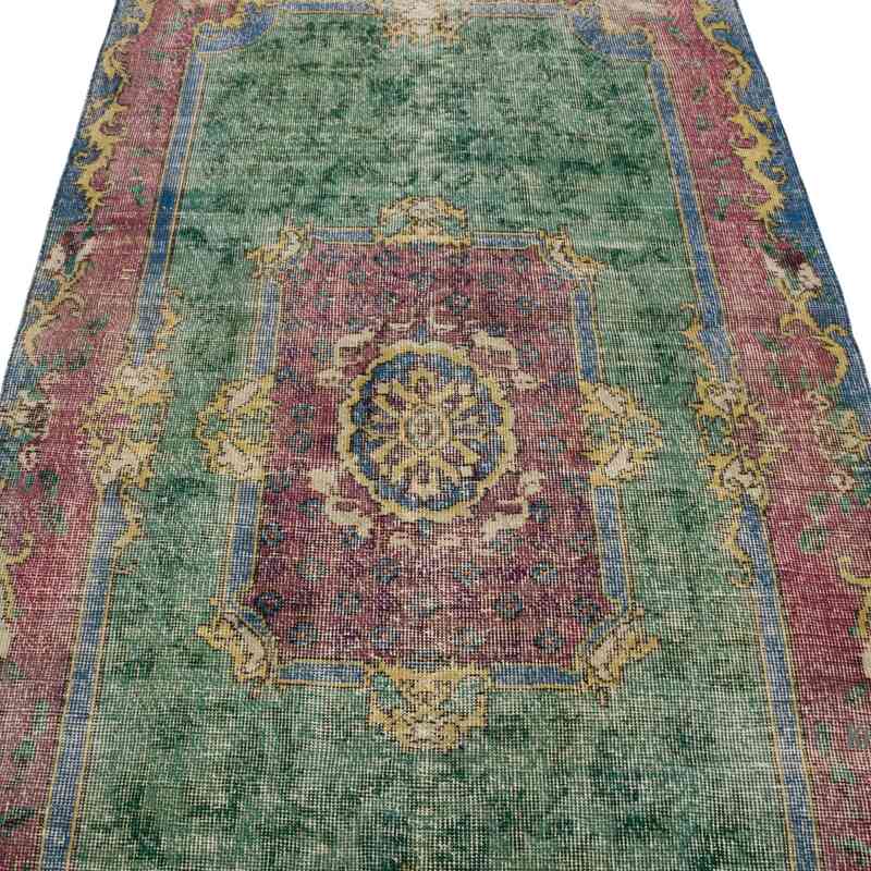 Alfombra Vintage Turca Anudada a Mano - 108 cm x 203 cm - K0067544
