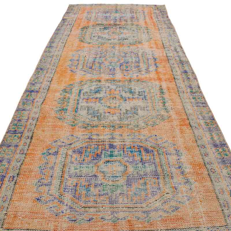 Vintage Turkish Hand-Knotted Runner - 3' 11" x 10' 11" (47" x 131") - K0067547