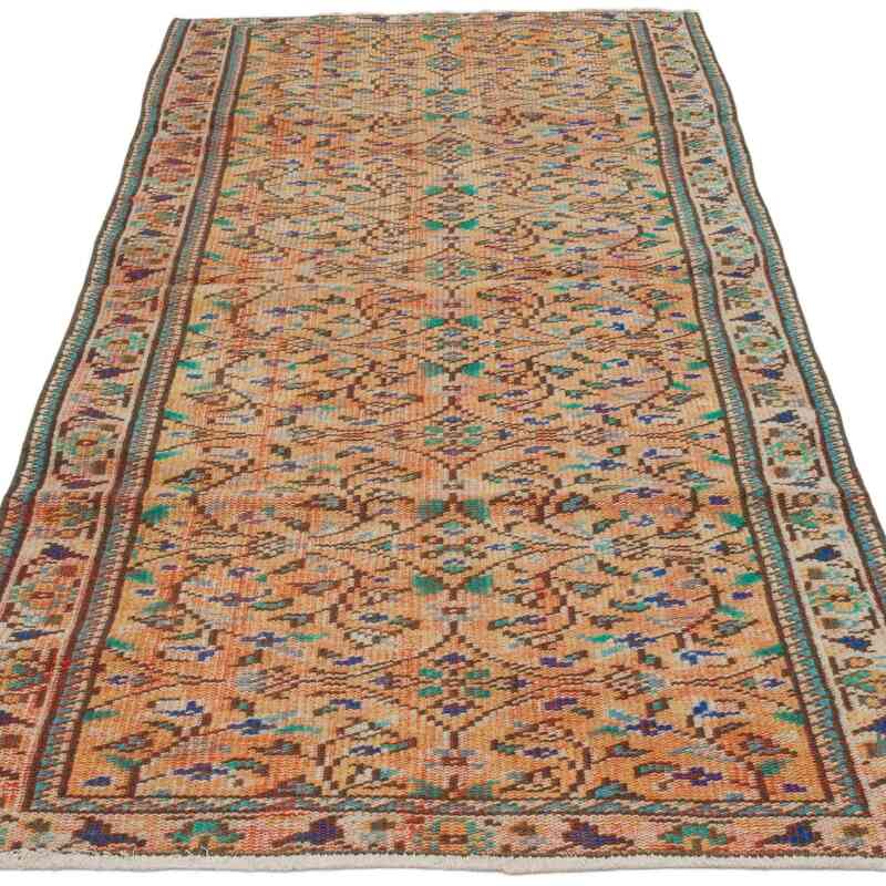 El Dokuma Vintage Halı - 96 cm x 208 cm - K0067549