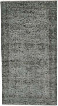 Over-dyed Vintage Hand-Knotted Turkish Rug - 3' 8" x 6' 7" (44" x 79")