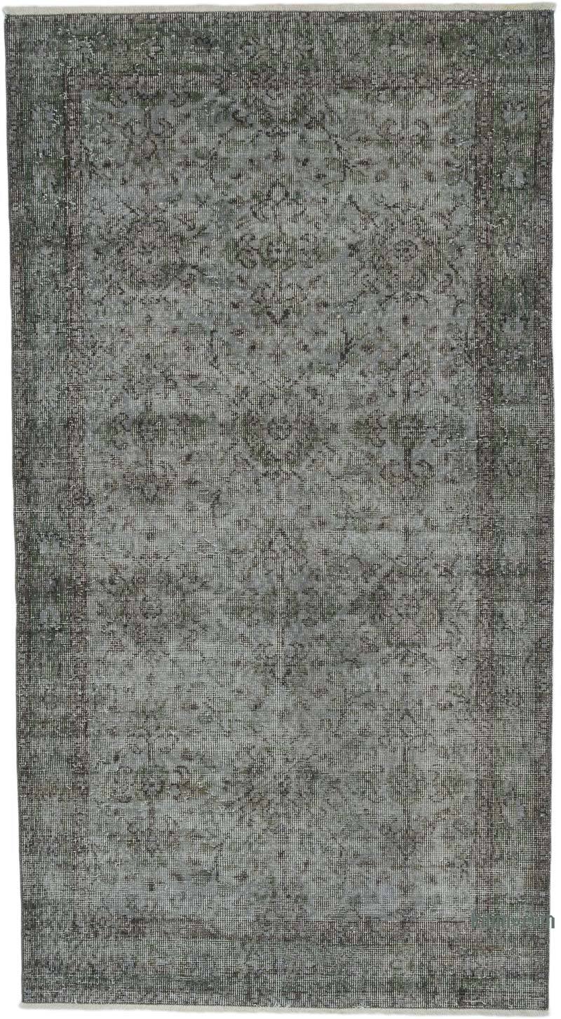 Boyalı El Dokuma Vintage Halı - 111 cm x 200 cm - K0067550