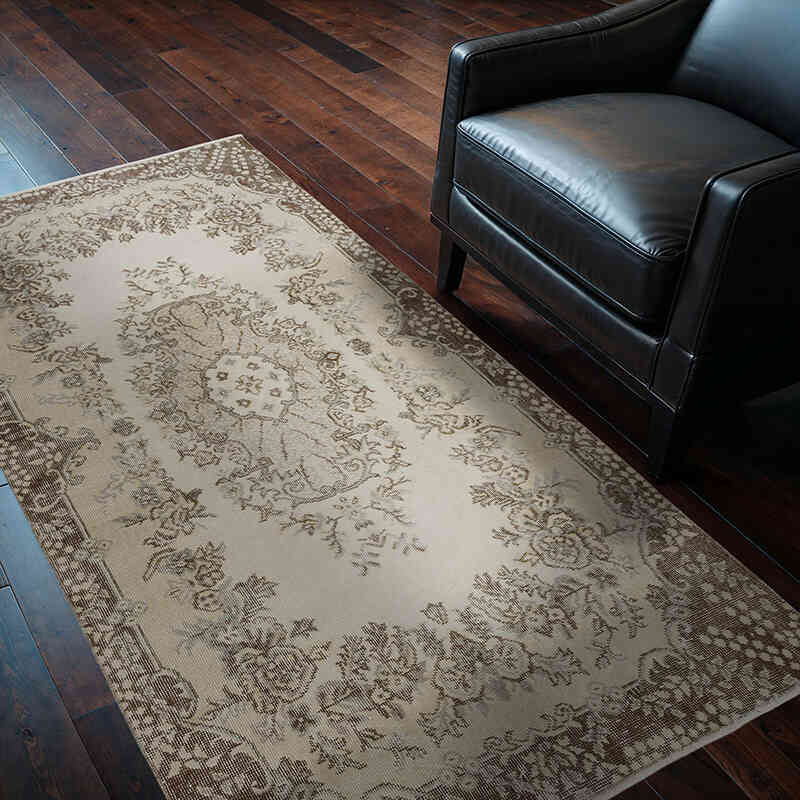 El Dokuma Vintage Halı - 115 cm x 200 cm - K0067551
