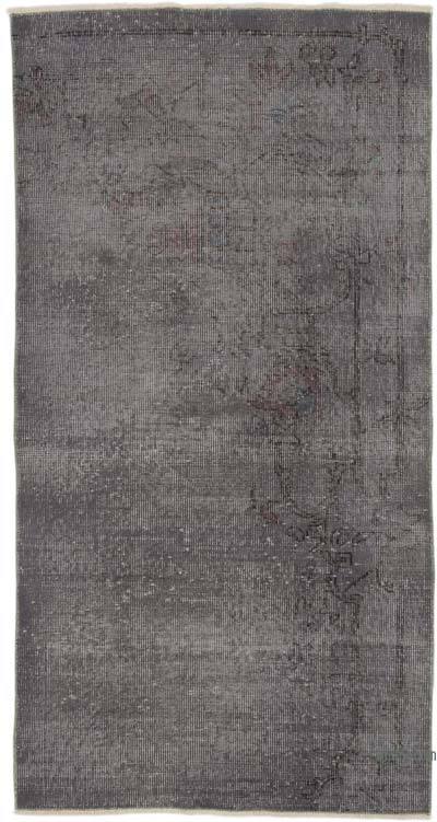 Boyalı El Dokuma Vintage Halı - 84 cm x 160 cm