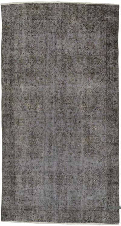 Over-dyed Vintage Hand-Knotted Turkish Rug - 3' 9" x 6' 11" (45 in. x 83 in.)