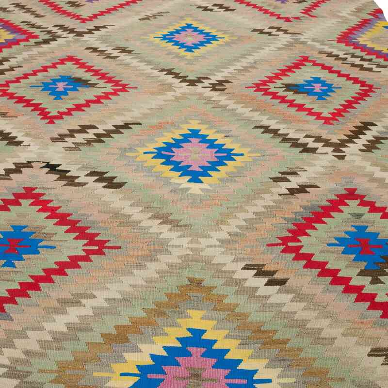 Vintage Afyon Kilim Rug - 6' 8" x 8' 10" (80" x 106") - K0067560