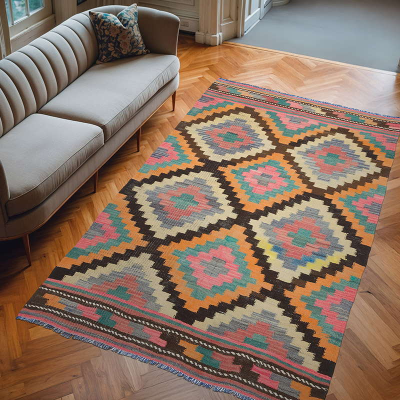 Alfombra Vintage Mihalic Kilim - 169 cm x 274 cm - K0067573
