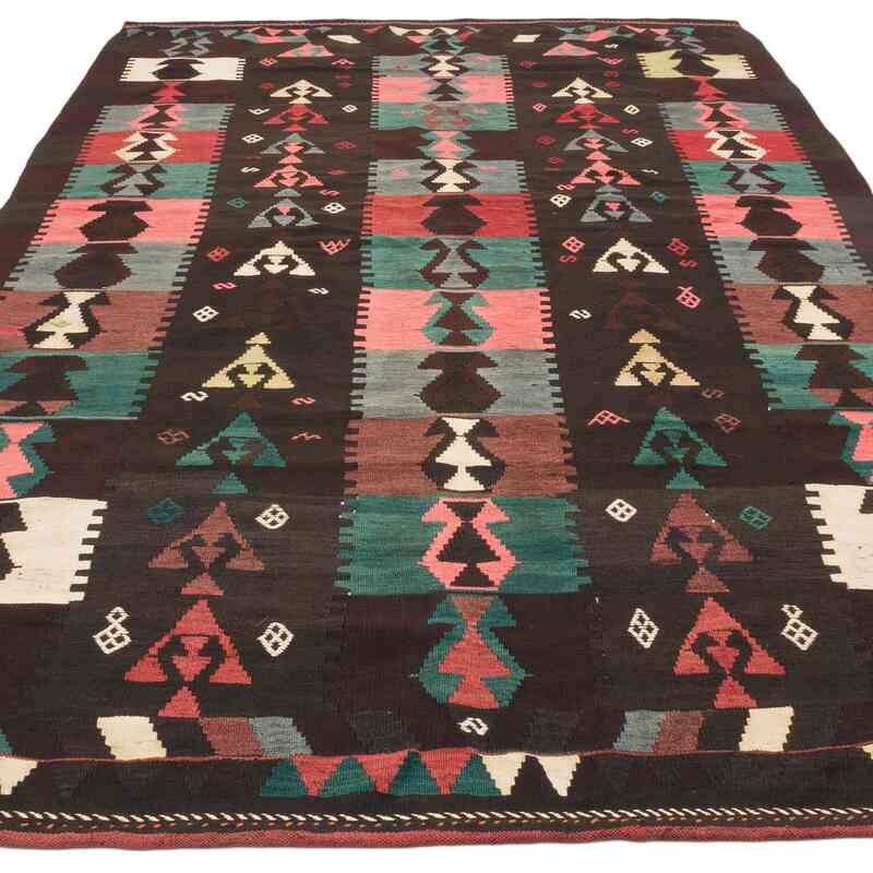 Vintage Balikesir Kilim Rug - 5' 5" x 8' 11" (65" x 107") - K0067593