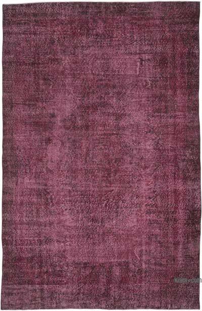 Over-dyed Vintage Hand-Knotted Turkish Rug - 6' 8" x 10' 3" (80 in. x 123 in.)