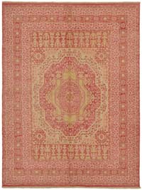 New Hand-Knotted Wool Oushak Rug