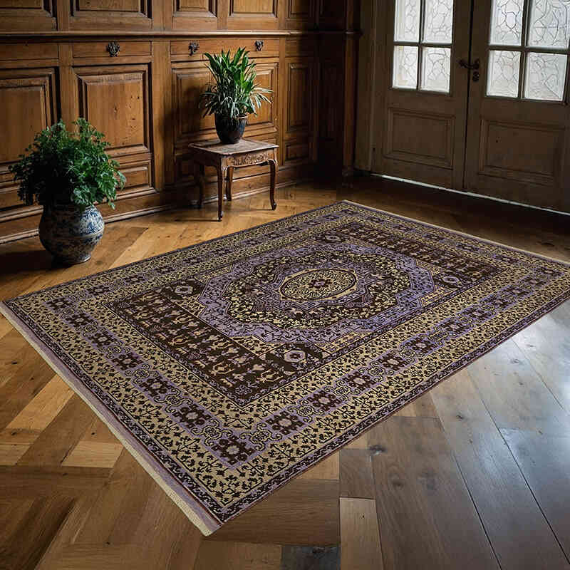 Nueva Alfombra Oushak Tejida a Mano - K0067641