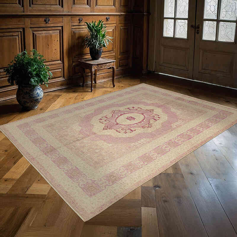 New Hand-Knotted Wool Oushak Rug - K0067642