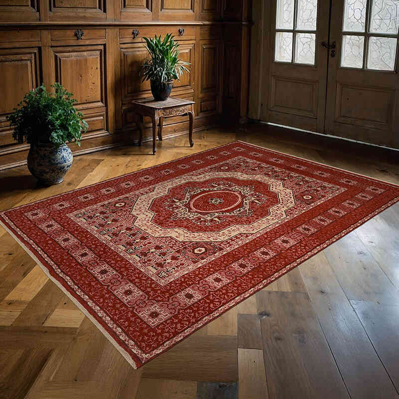 Nueva Alfombra Oushak Tejida a Mano - K0067643