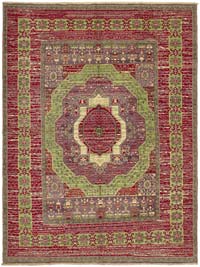 New Hand-Knotted Wool Oushak Rug