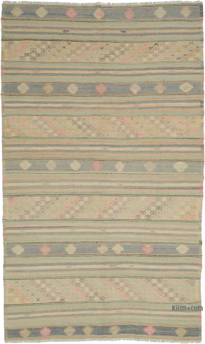 Vintage Anatolian Jijim Rug - 5' 5" x 9' 1" (65" x 109") - K0067743