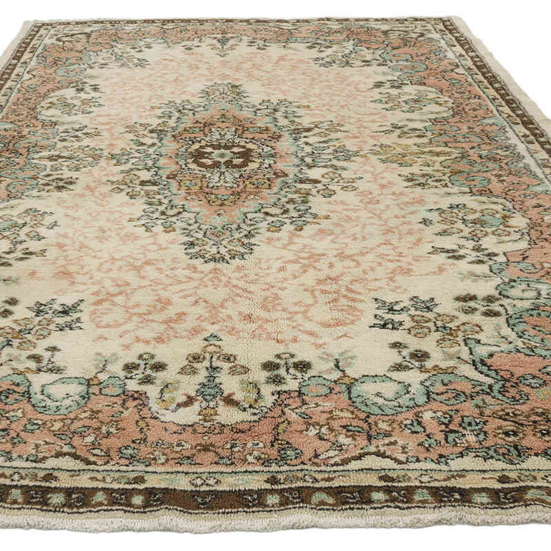 Vintage Turkish Hand-Knotted Rug - 6' 3" x 9' 1" (75" x 109") - K0067761