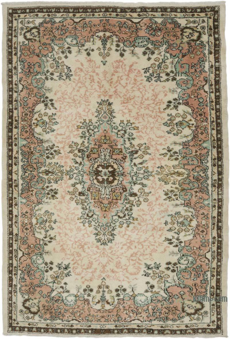 Vintage Turkish Hand-Knotted Rug - 6' 3" x 9' 1" (75" x 109") - K0067761