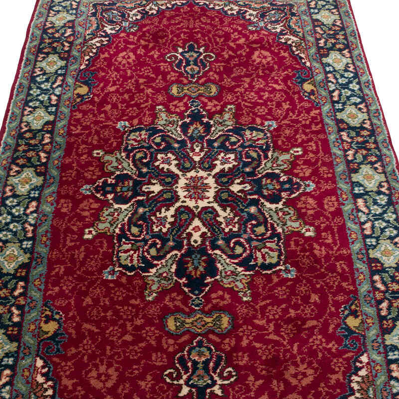 Alfombra Vintage Turca Anudada a Mano - 115 cm x 196 cm - K0067763