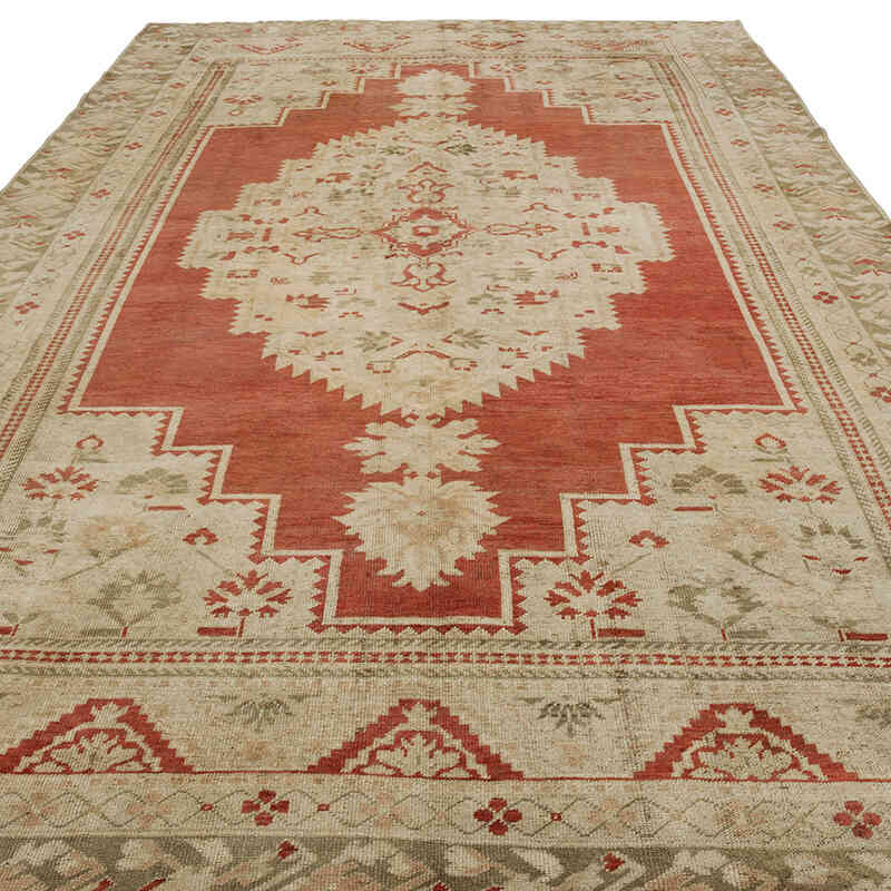 El Dokuma Vintage Halı - 206 cm x 358 cm - K0067765