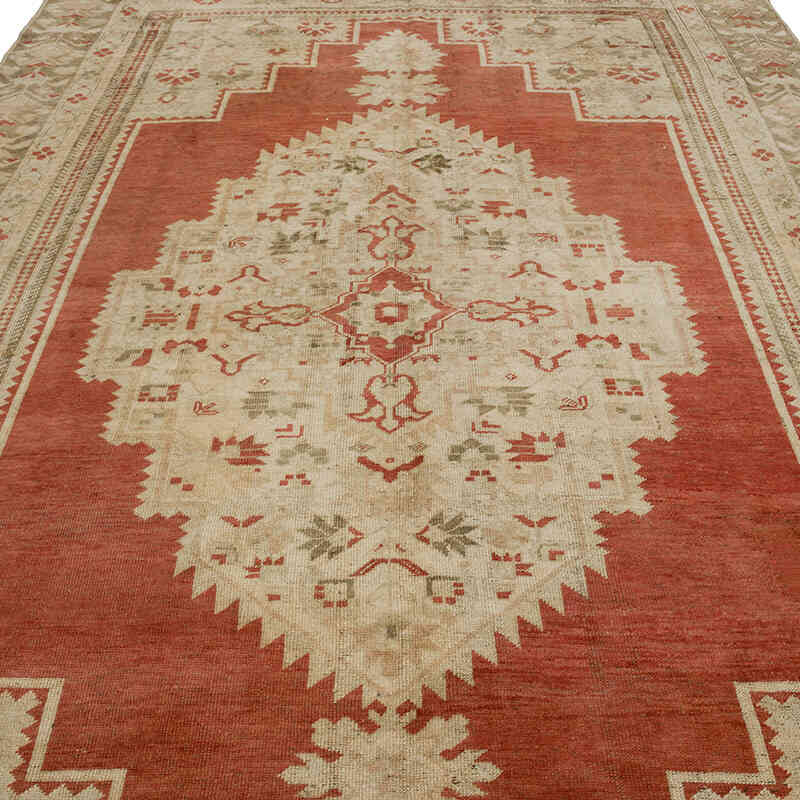 El Dokuma Vintage Halı - 206 cm x 358 cm - K0067765