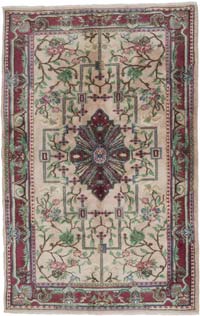 Alfombra Vintage Turca Anudada a Mano - 164 cm x 256 cm