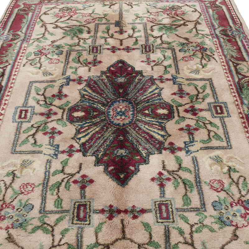 Vintage Turkish Hand-Knotted Rug - 5' 5" x 8' 5" (65" x 101") - K0067770
