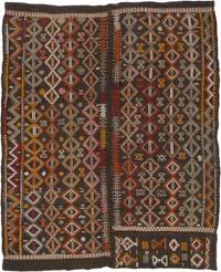 Vintage Konya Jijim - 6' 6" x 8' 2" (78" x 98")