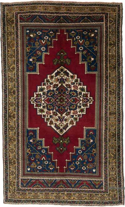Vintage Turkish Hand-Knotted Rug - 6' 1" x 10' 1" (73" x 121")