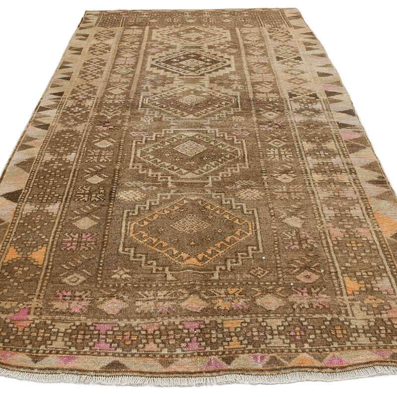 Alfombra Vintage Turca Anudada a Mano - 137 cm x 283 cm - K0067794