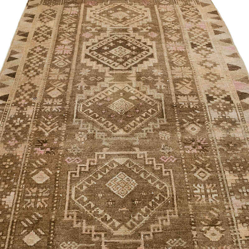 Alfombra Vintage Turca Anudada a Mano - 137 cm x 283 cm - K0067794
