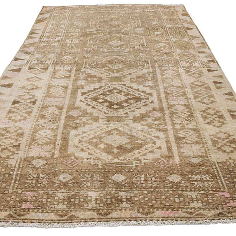 Alfombra Vintage Turca Anudada a Mano - 137 cm x 283 cm - K0067794