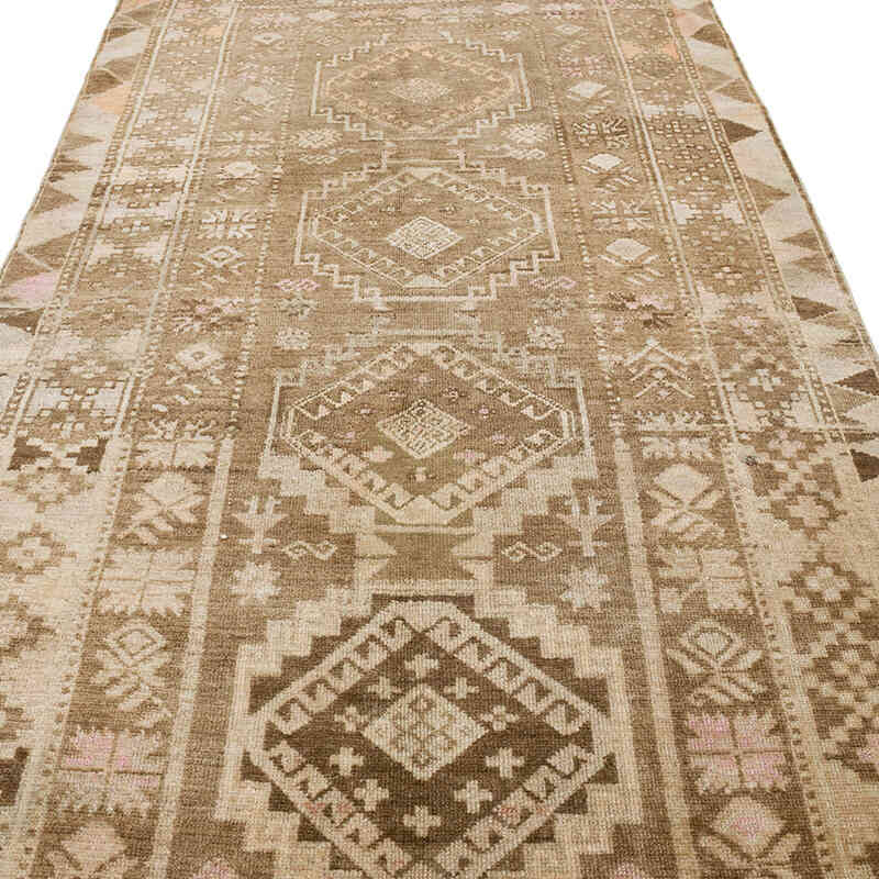 Alfombra Vintage Turca Anudada a Mano - 137 cm x 283 cm - K0067794