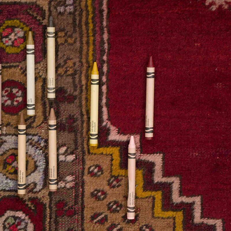 Alfombra Vintage Turca Anudada a Mano - 89 cm x 160 cm - K0067795