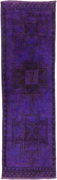 Alfombra Vintage de pasillo - 105 cm x 337 cm