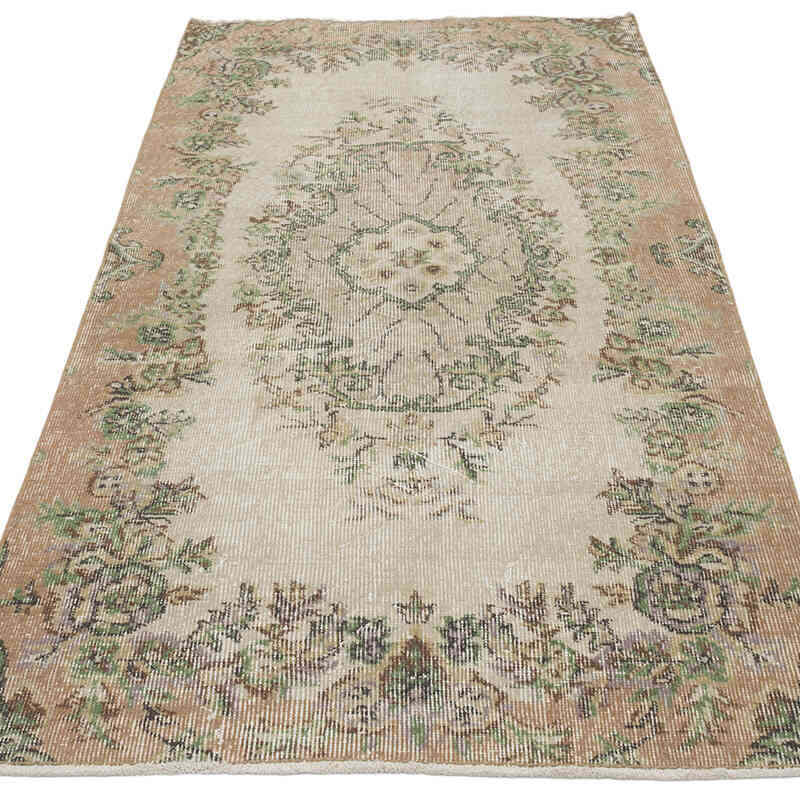 Alfombra Vintage Turca Anudada a Mano - 96 cm x 188 cm - K0067802