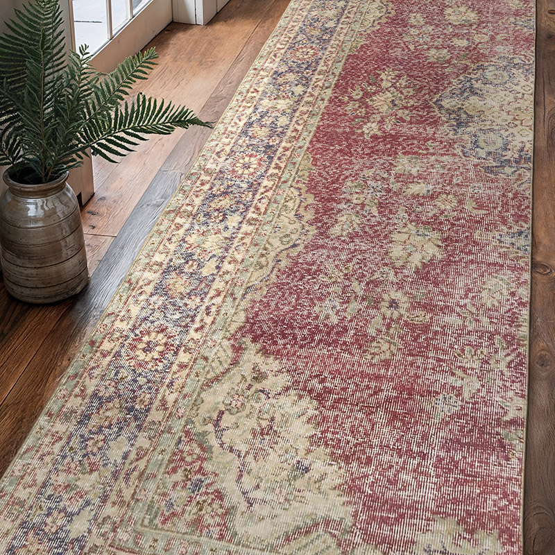 Alfombra Turca Vintage De Pasillo - 100 cm x 316 cm - K0067810